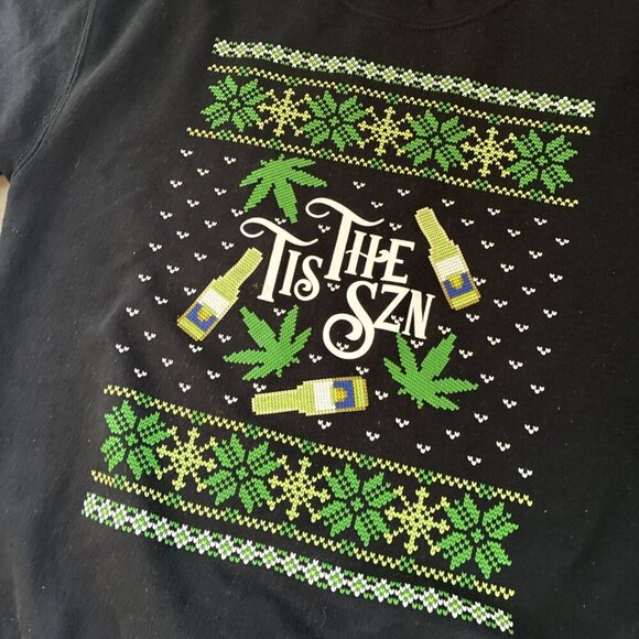 Nelk Boys Happy Dad Sweatshirt Full Send TIS THE SZN Christmas Mens Medium (X8) - Picture 3 of 5